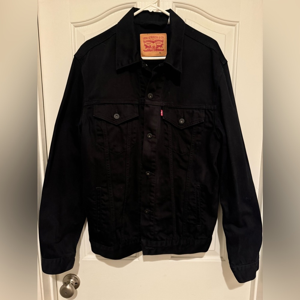 Levi’s Jacket Black Jean XL like new